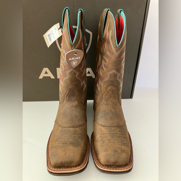 Ariat Women’s Western Boots, “Delilah”, Size 10B Medium, Toasted Brown, NWT - Picture 6 of 6